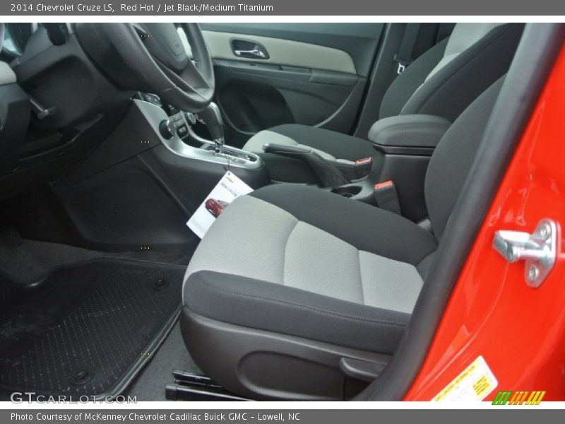 Red Hot / Jet Black/Medium Titanium 2014 Chevrolet Cruze LS