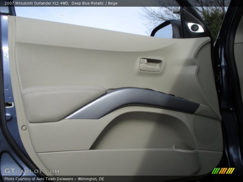 Deep Blue Metallic / Beige 2007 Mitsubishi Outlander XLS 4WD