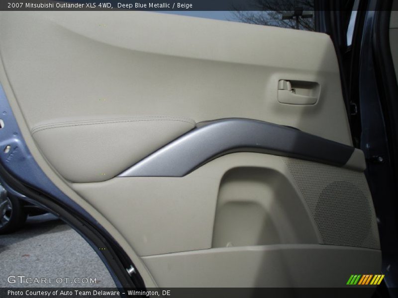 Deep Blue Metallic / Beige 2007 Mitsubishi Outlander XLS 4WD