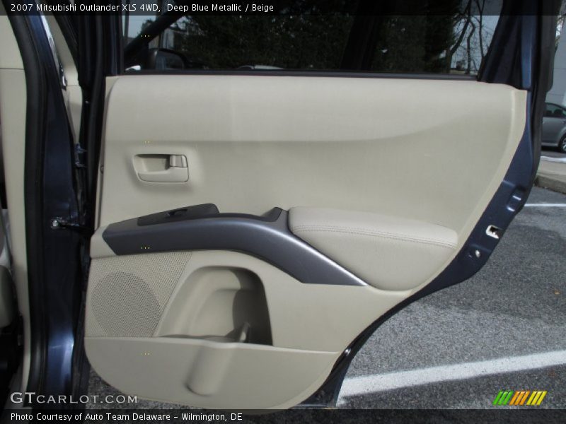 Deep Blue Metallic / Beige 2007 Mitsubishi Outlander XLS 4WD