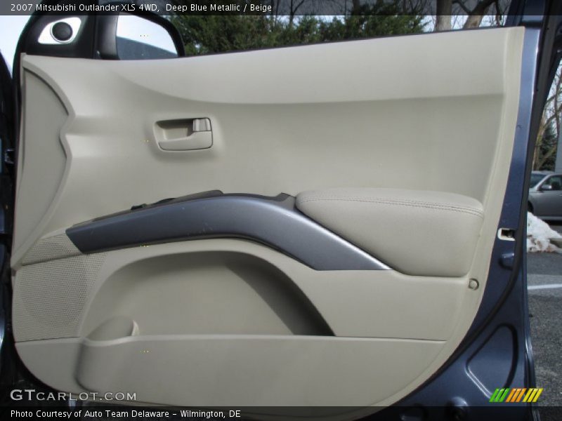 Deep Blue Metallic / Beige 2007 Mitsubishi Outlander XLS 4WD