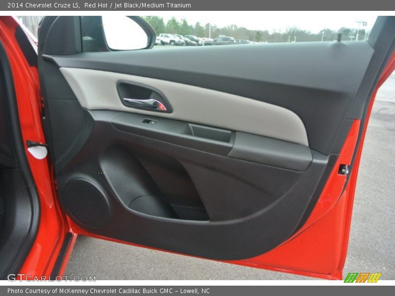 Red Hot / Jet Black/Medium Titanium 2014 Chevrolet Cruze LS