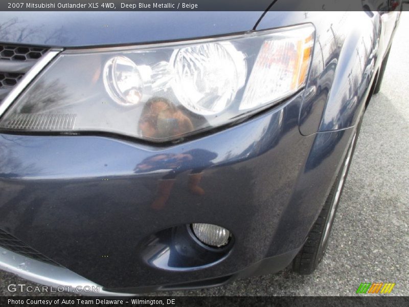 Deep Blue Metallic / Beige 2007 Mitsubishi Outlander XLS 4WD