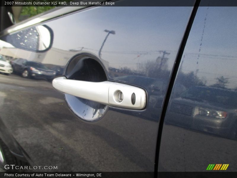 Deep Blue Metallic / Beige 2007 Mitsubishi Outlander XLS 4WD