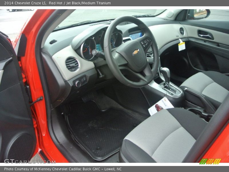 Red Hot / Jet Black/Medium Titanium 2014 Chevrolet Cruze LS