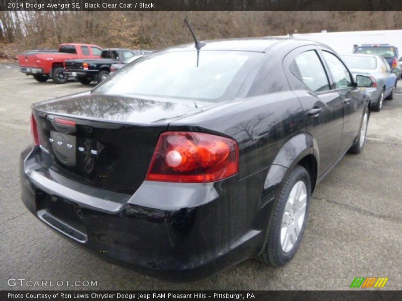 Black Clear Coat / Black 2014 Dodge Avenger SE