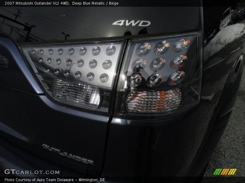 Deep Blue Metallic / Beige 2007 Mitsubishi Outlander XLS 4WD