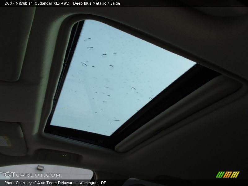 Deep Blue Metallic / Beige 2007 Mitsubishi Outlander XLS 4WD