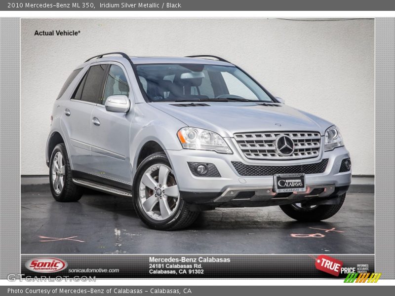 Iridium Silver Metallic / Black 2010 Mercedes-Benz ML 350