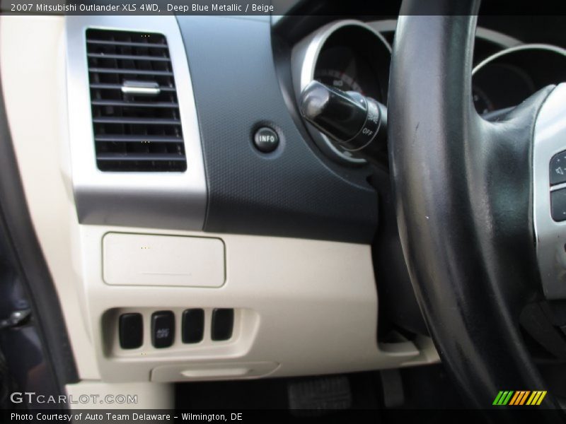 Deep Blue Metallic / Beige 2007 Mitsubishi Outlander XLS 4WD