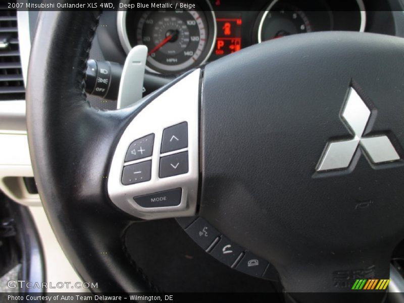 Deep Blue Metallic / Beige 2007 Mitsubishi Outlander XLS 4WD
