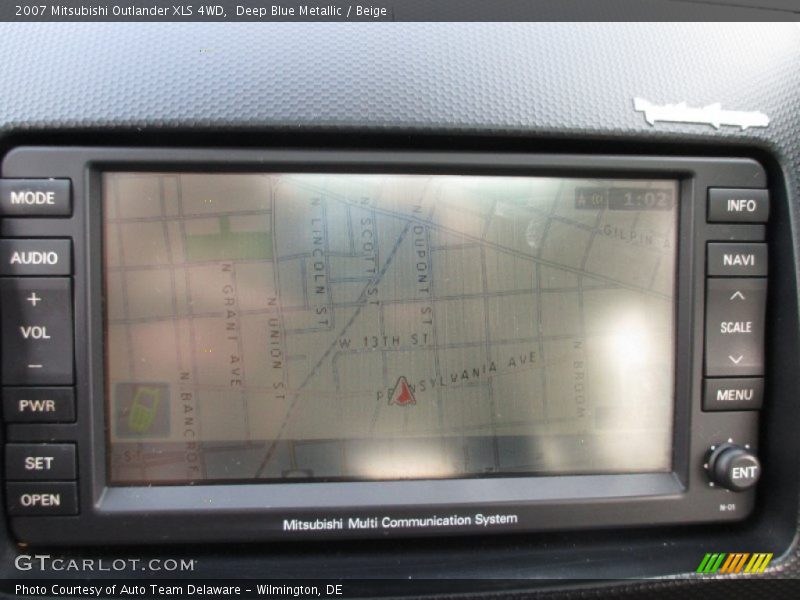Deep Blue Metallic / Beige 2007 Mitsubishi Outlander XLS 4WD
