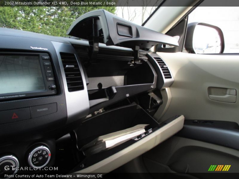 Deep Blue Metallic / Beige 2007 Mitsubishi Outlander XLS 4WD