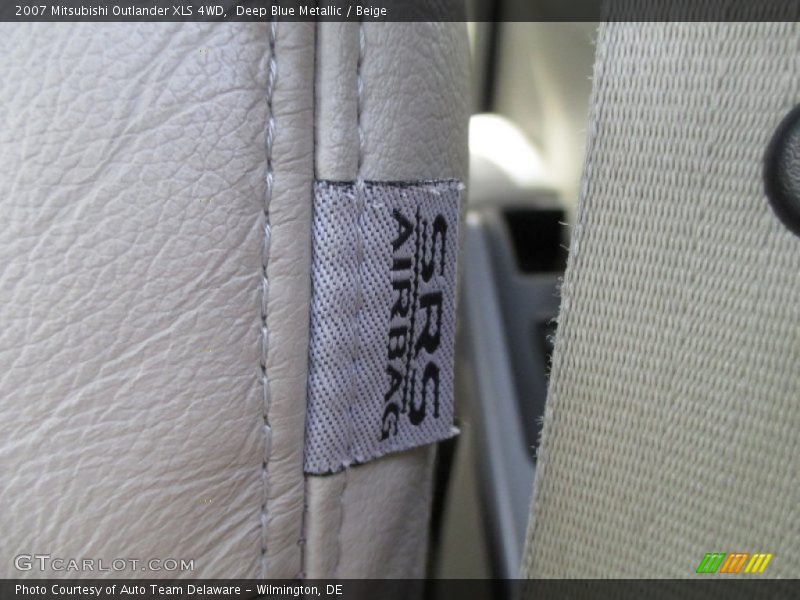 Deep Blue Metallic / Beige 2007 Mitsubishi Outlander XLS 4WD