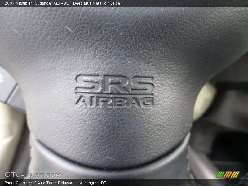 Deep Blue Metallic / Beige 2007 Mitsubishi Outlander XLS 4WD