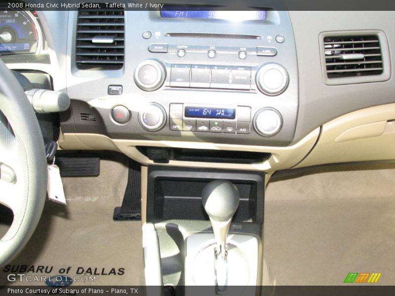 Taffeta White / Ivory 2008 Honda Civic Hybrid Sedan