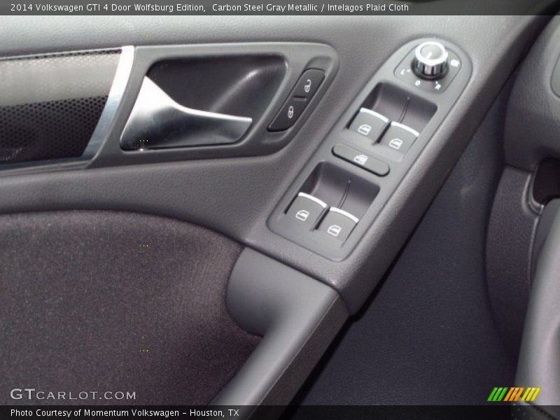 Carbon Steel Gray Metallic / Intelagos Plaid Cloth 2014 Volkswagen GTI 4 Door Wolfsburg Edition