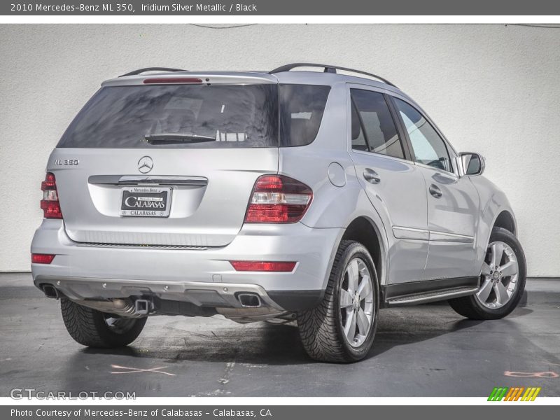 Iridium Silver Metallic / Black 2010 Mercedes-Benz ML 350