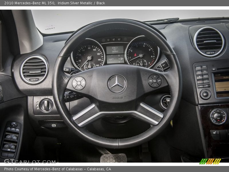 Iridium Silver Metallic / Black 2010 Mercedes-Benz ML 350