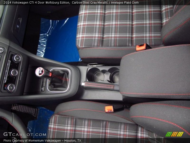 Carbon Steel Gray Metallic / Intelagos Plaid Cloth 2014 Volkswagen GTI 4 Door Wolfsburg Edition
