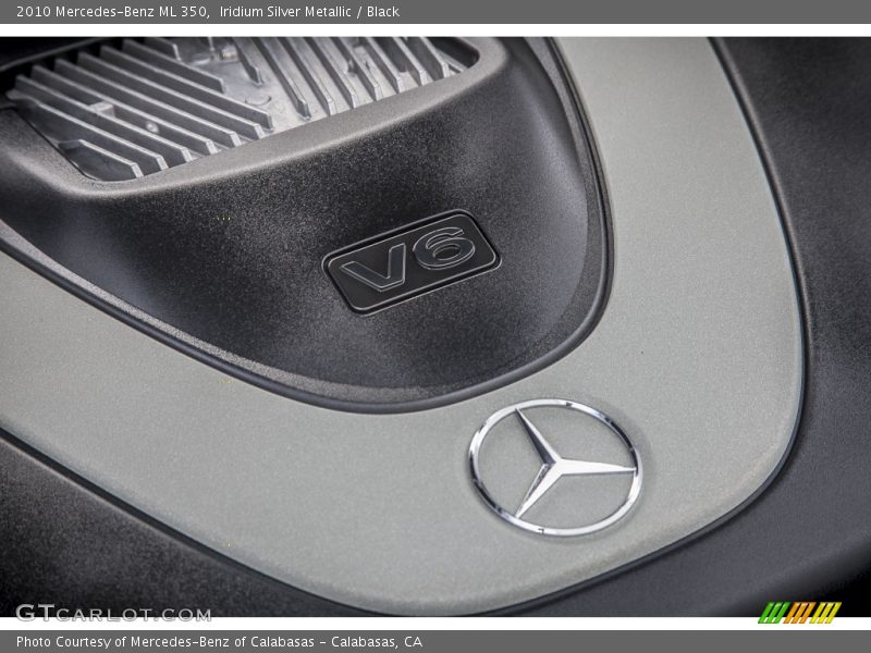 Iridium Silver Metallic / Black 2010 Mercedes-Benz ML 350