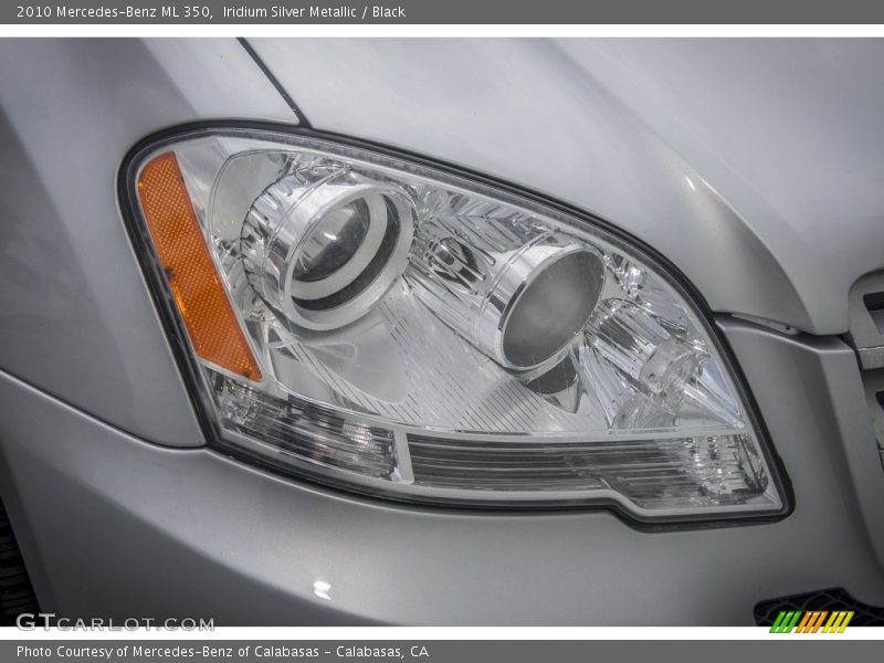 Iridium Silver Metallic / Black 2010 Mercedes-Benz ML 350