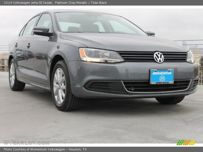 Platinum Gray Metallic / Titan Black 2014 Volkswagen Jetta SE Sedan