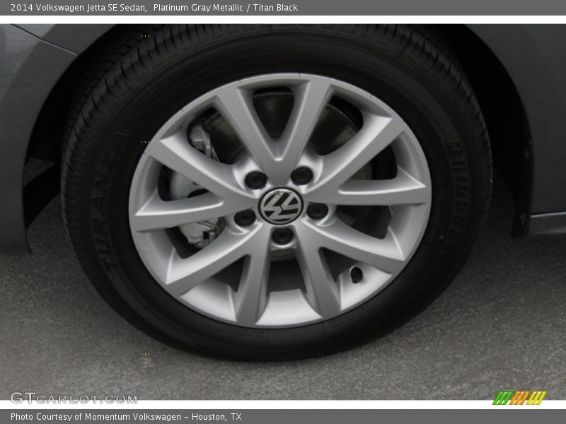 Platinum Gray Metallic / Titan Black 2014 Volkswagen Jetta SE Sedan
