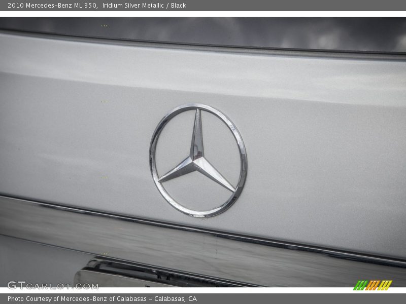 Iridium Silver Metallic / Black 2010 Mercedes-Benz ML 350