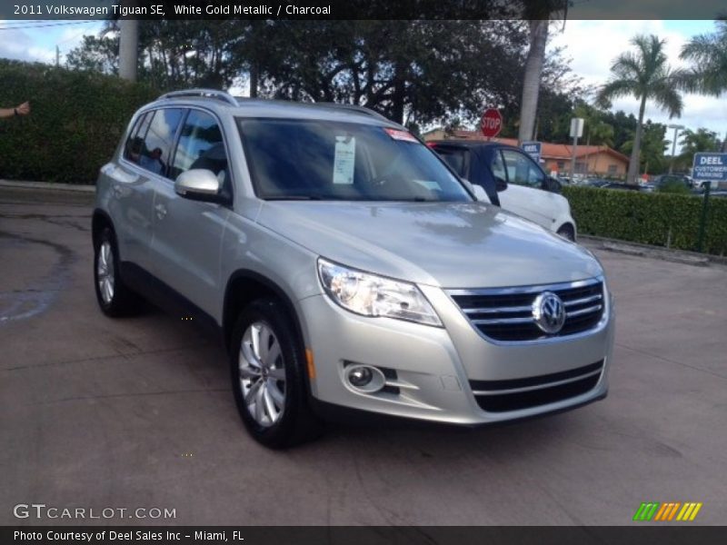 White Gold Metallic / Charcoal 2011 Volkswagen Tiguan SE
