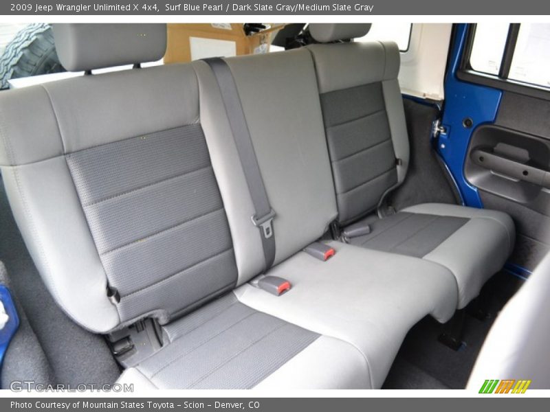 Surf Blue Pearl / Dark Slate Gray/Medium Slate Gray 2009 Jeep Wrangler Unlimited X 4x4
