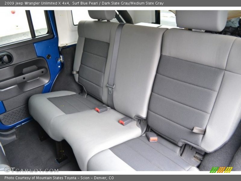 Surf Blue Pearl / Dark Slate Gray/Medium Slate Gray 2009 Jeep Wrangler Unlimited X 4x4