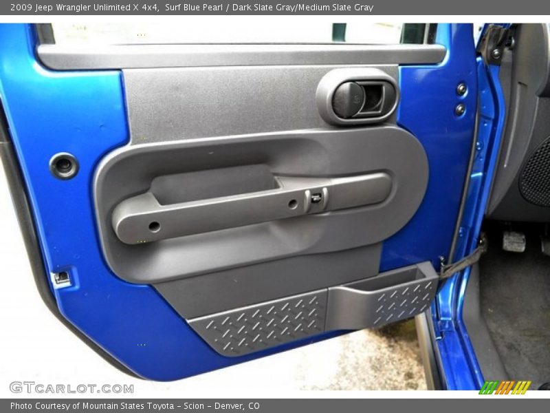 Surf Blue Pearl / Dark Slate Gray/Medium Slate Gray 2009 Jeep Wrangler Unlimited X 4x4
