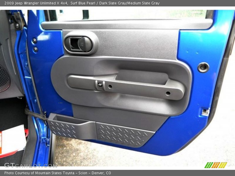 Surf Blue Pearl / Dark Slate Gray/Medium Slate Gray 2009 Jeep Wrangler Unlimited X 4x4