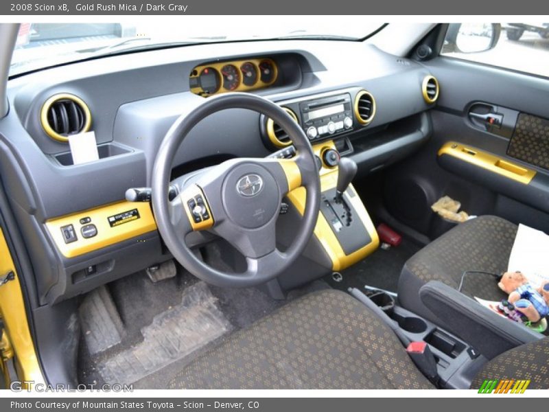 Gold Rush Mica / Dark Gray 2008 Scion xB