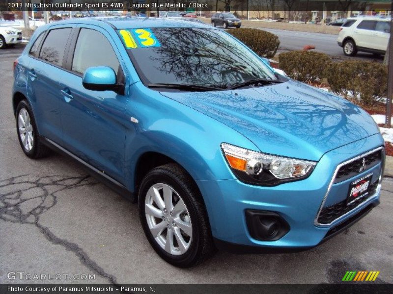 Laguna Blue Metallic / Black 2013 Mitsubishi Outlander Sport ES 4WD