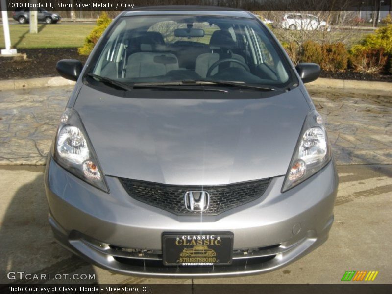 Storm Silver Metallic / Gray 2010 Honda Fit