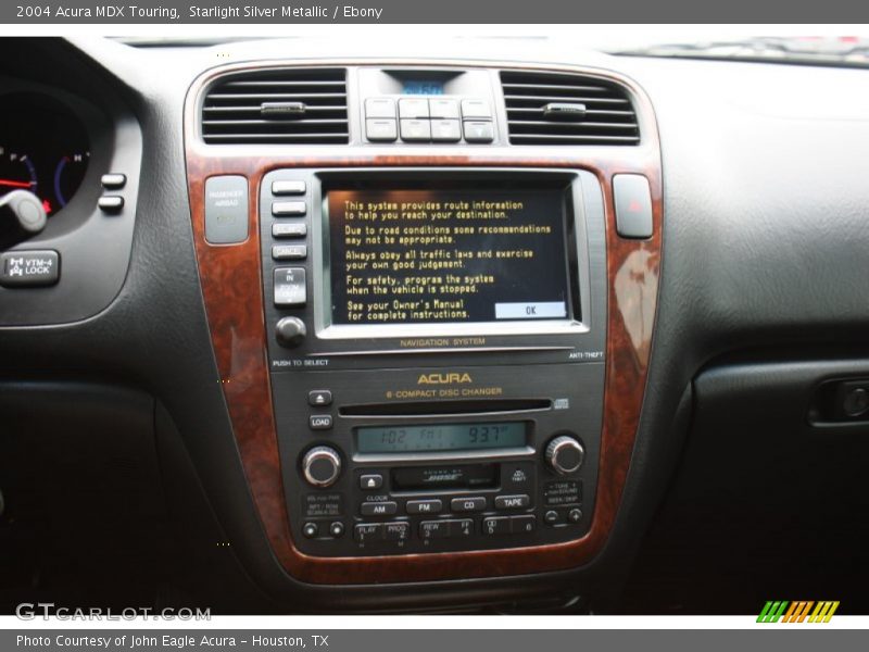 Starlight Silver Metallic / Ebony 2004 Acura MDX Touring