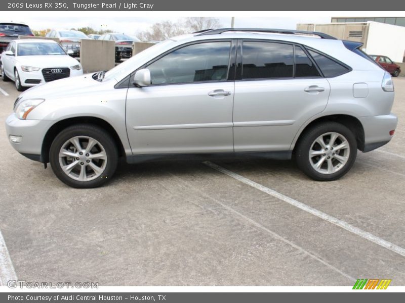 Tungsten Pearl / Light Gray 2009 Lexus RX 350