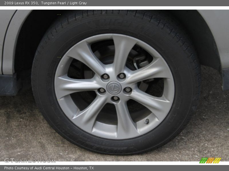 Tungsten Pearl / Light Gray 2009 Lexus RX 350