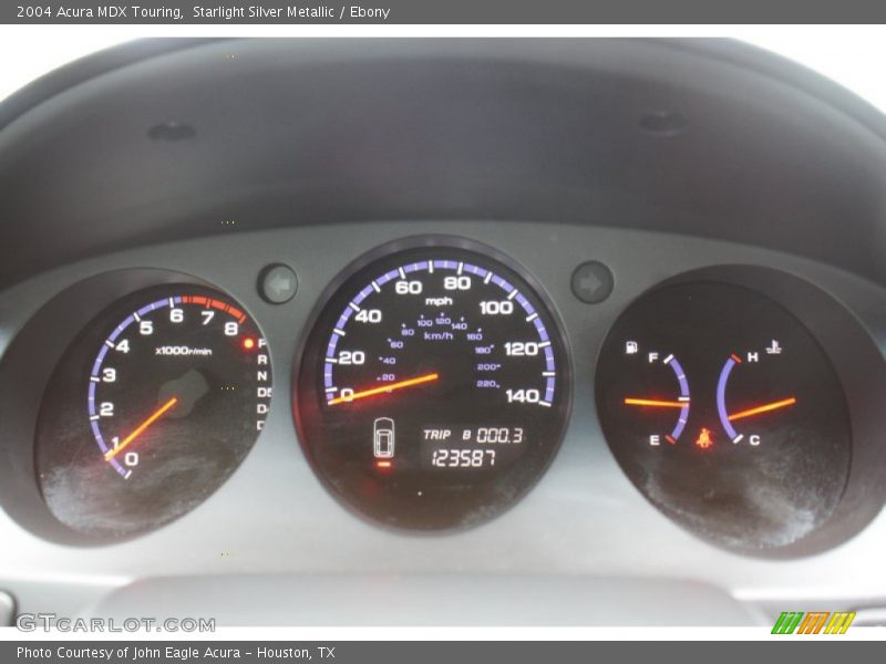 Starlight Silver Metallic / Ebony 2004 Acura MDX Touring