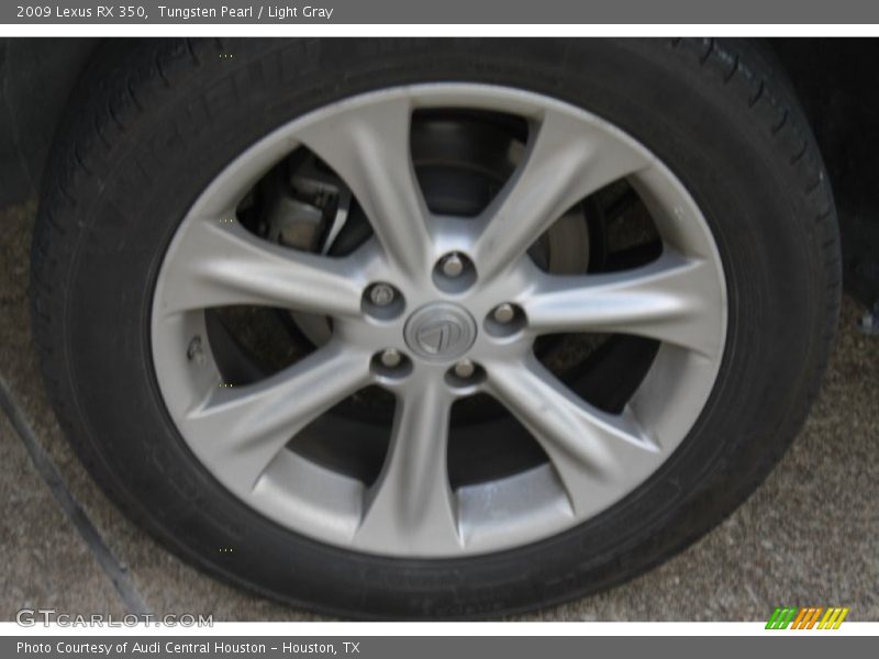 Tungsten Pearl / Light Gray 2009 Lexus RX 350
