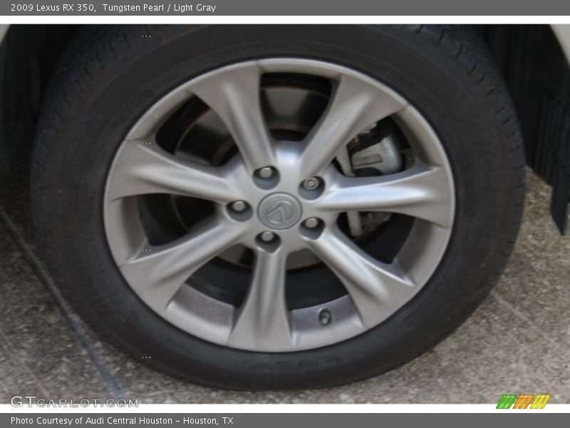 Tungsten Pearl / Light Gray 2009 Lexus RX 350