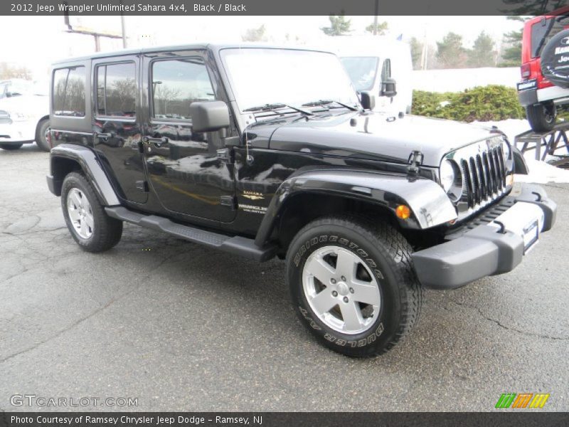 Black / Black 2012 Jeep Wrangler Unlimited Sahara 4x4