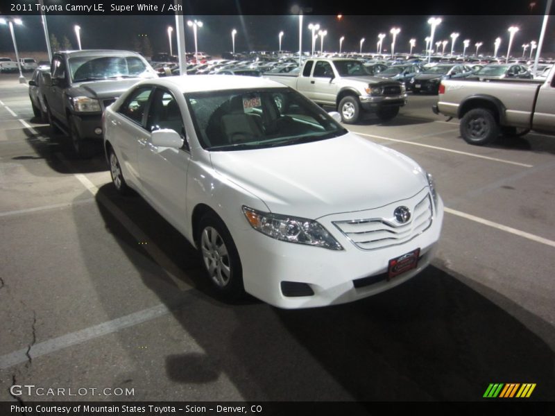 Super White / Ash 2011 Toyota Camry LE