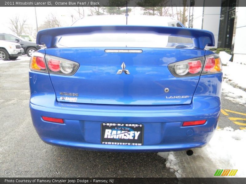Octane Blue Pearl / Black 2011 Mitsubishi Lancer ES