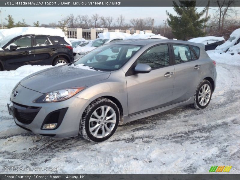 Liquid Silver Metallic / Black 2011 Mazda MAZDA3 s Sport 5 Door