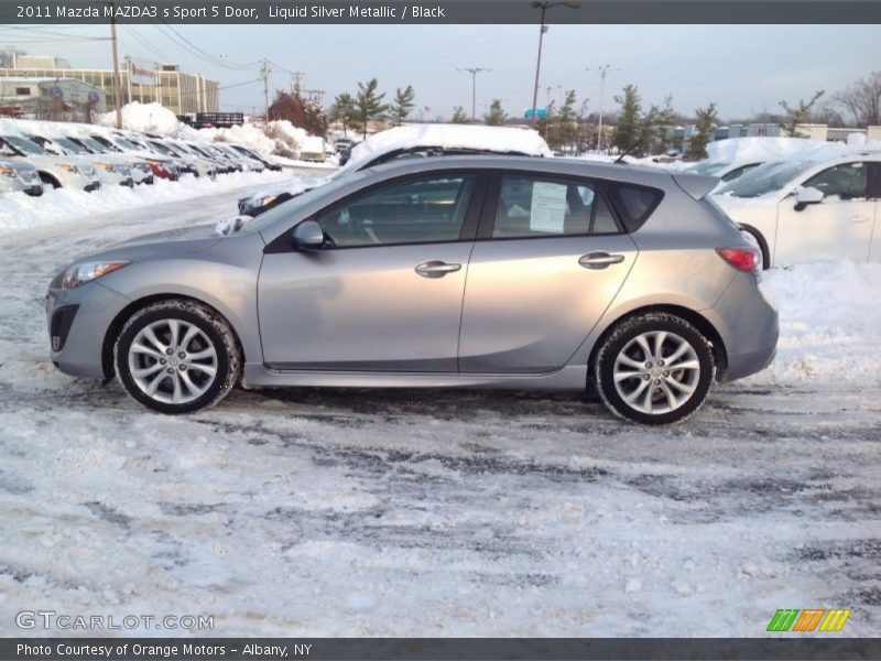 Liquid Silver Metallic / Black 2011 Mazda MAZDA3 s Sport 5 Door