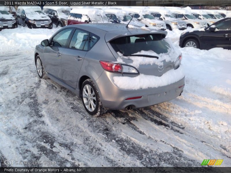 Liquid Silver Metallic / Black 2011 Mazda MAZDA3 s Sport 5 Door
