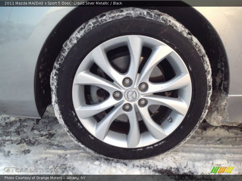 Liquid Silver Metallic / Black 2011 Mazda MAZDA3 s Sport 5 Door